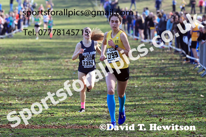 Womens under-17s 2025 UK CAU Inter Counties Cross Country Champs., Wollaton Park, Nottingham. Photo: David T. Hewitson/Sports for All Pics